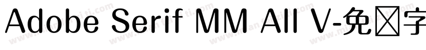 Adobe Serif MM All V字体转换